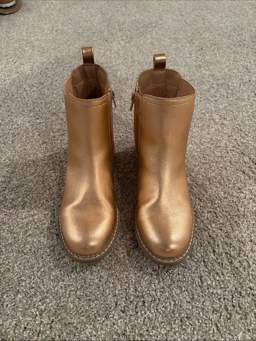 DV by Dolce Vita Metallic Copper Ankle Boots